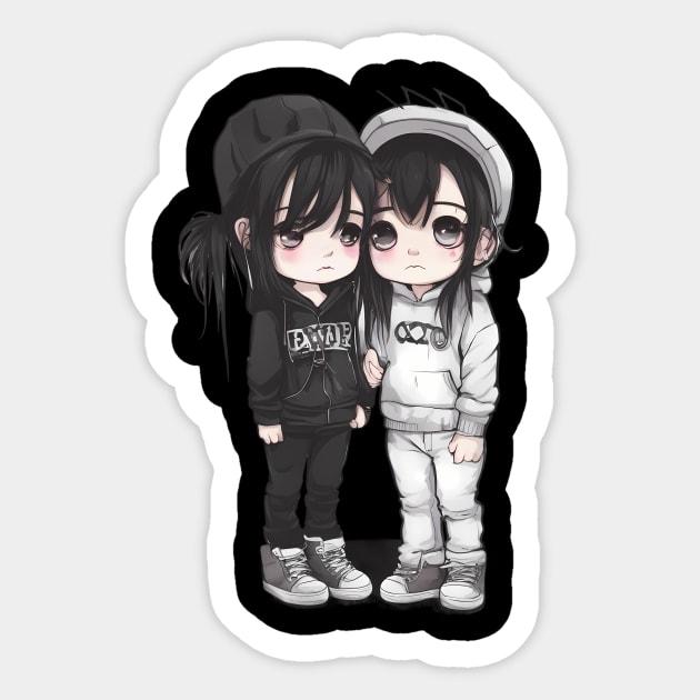 Emo Friends Sticker by animegirlnft